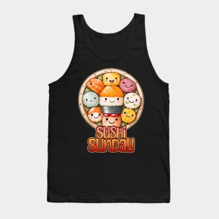 Sushi Sunday Foodie Design Tank Top